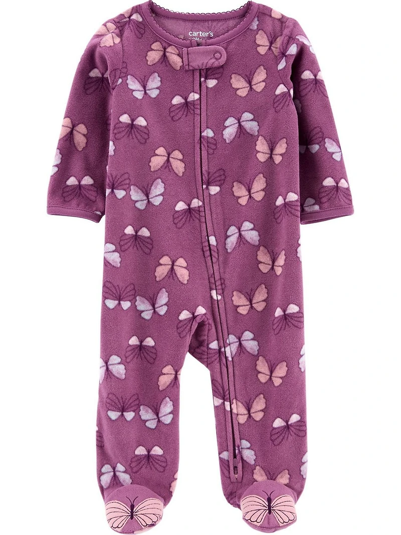 Carter's Child of Mine Newborn Sleep N Play - Plum Butterfly