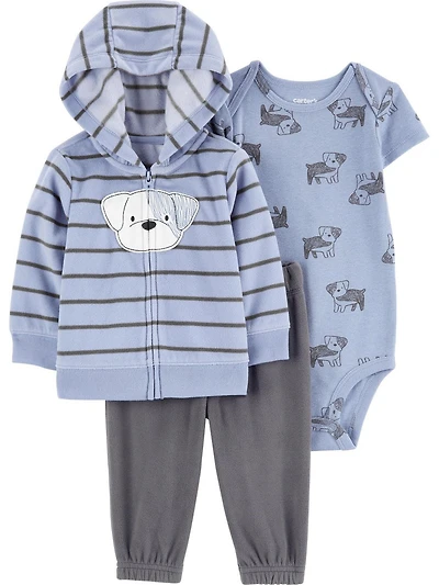 Carter's Child of Mine Newborn boys' 3-piece Set - Blue Dog