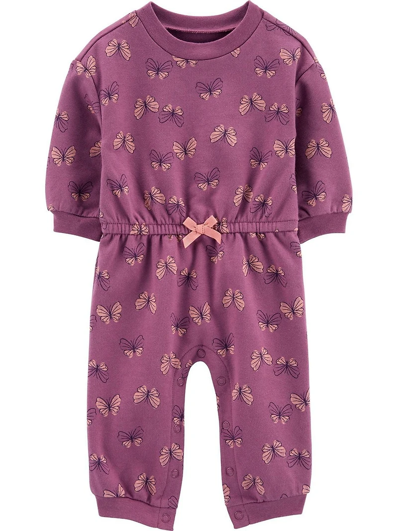Carter's Child of Mine Newborn Girls' 1 piece - Purple Butterfly