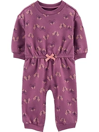 Carter's Child of Mine Newborn Girls' 1 piece - Purple Butterfly