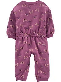 Carter's Child of Mine Newborn Girls' 1 piece - Purple Butterfly