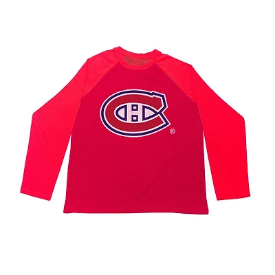 NHL Men's Boarding Montreal Canadiens Long Sleeve T-Shirt