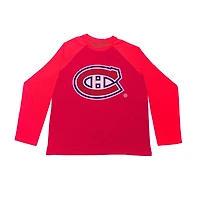 NHL Men's Boarding Montreal Canadiens Long Sleeve T-Shirt