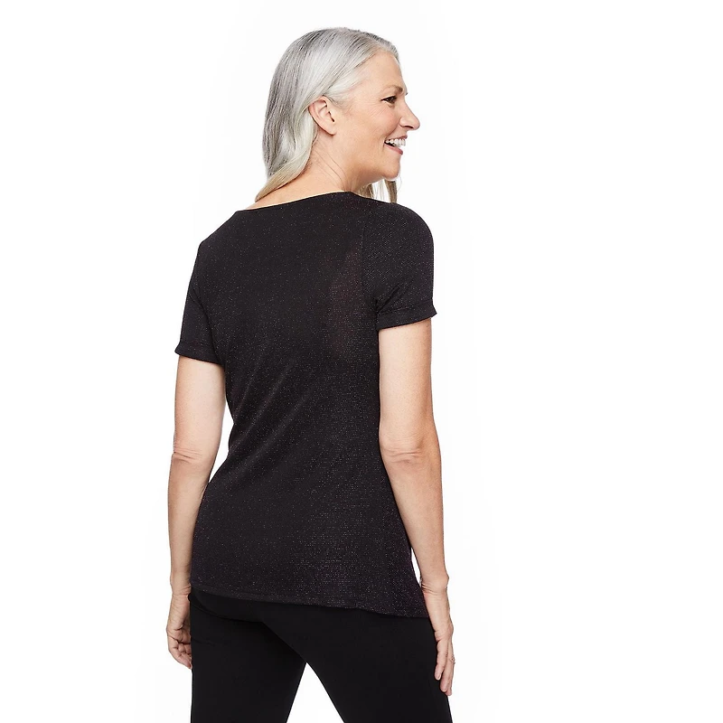 Haut en lurex avec boucle en métal Penmans pour femmes