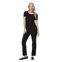 Penmans Women's Lurex Top with Metal Buckle