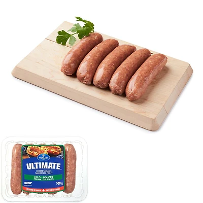 Saucisses de poulet douces italiennes Ultimate de Maple Lodge Farms