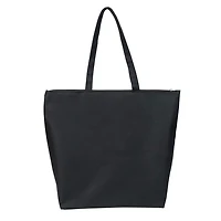 Time & Tru Mesh Tote Bag, Large Zipper Top Opening with Inner and Front Pockets, Washable Reusable Design with Shoulder Straps, Stylish Floral Print