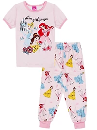 Disney Princess two piece pajama set for girls