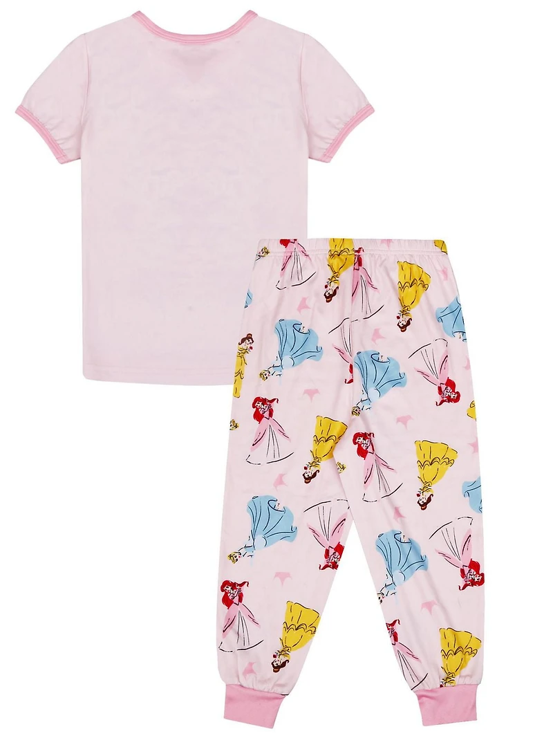 Disney Princess two piece pajama set for girls