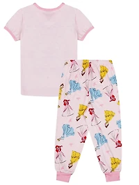 Disney Princess two piece pajama set for girls