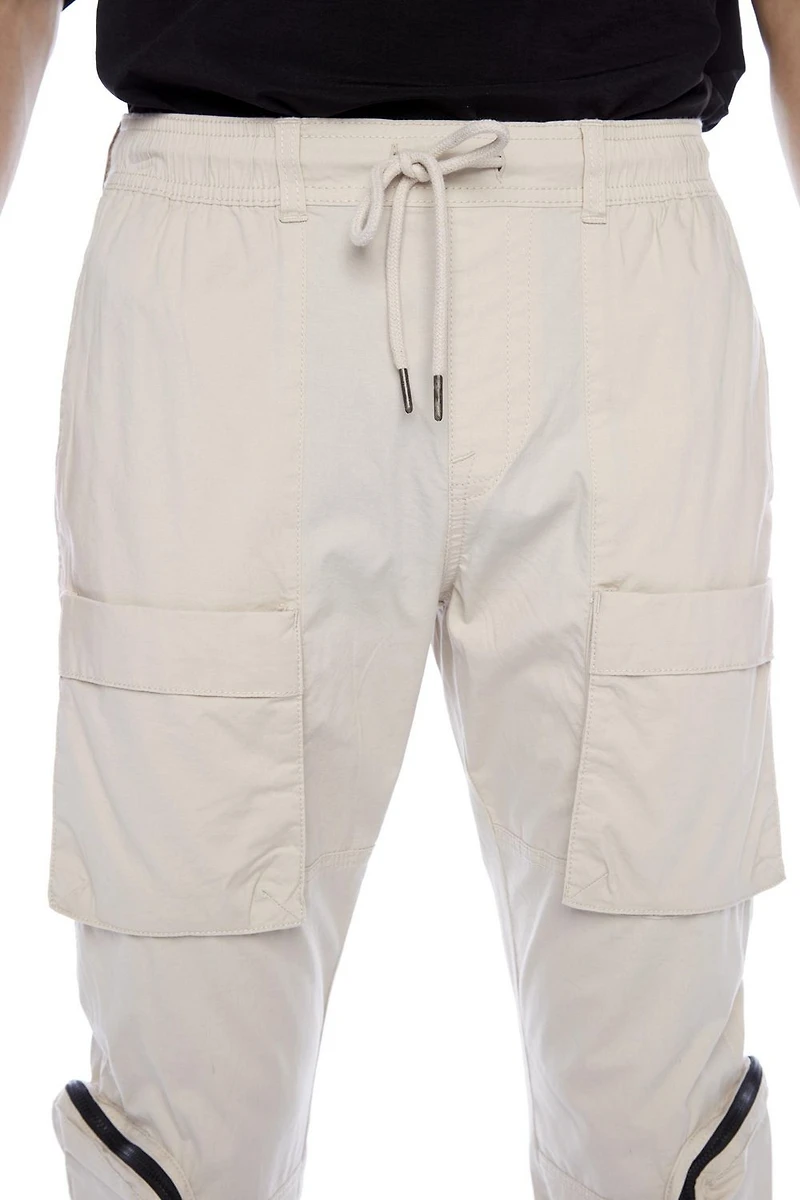 Jeaniologie ™ Pantalon cargo utilitaire pour hommes - sable