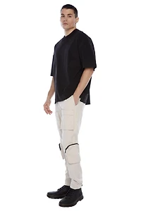 Jeaniologie ™ Pantalon cargo utilitaire pour hommes - sable