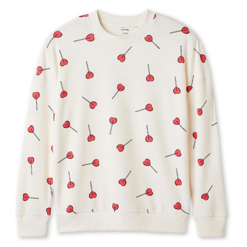 George Women's Long-Sleeve Printed Sleep T-Shirt