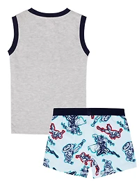 Ensemble de pyjama deux pièces pour garçon de Marvel Avengers