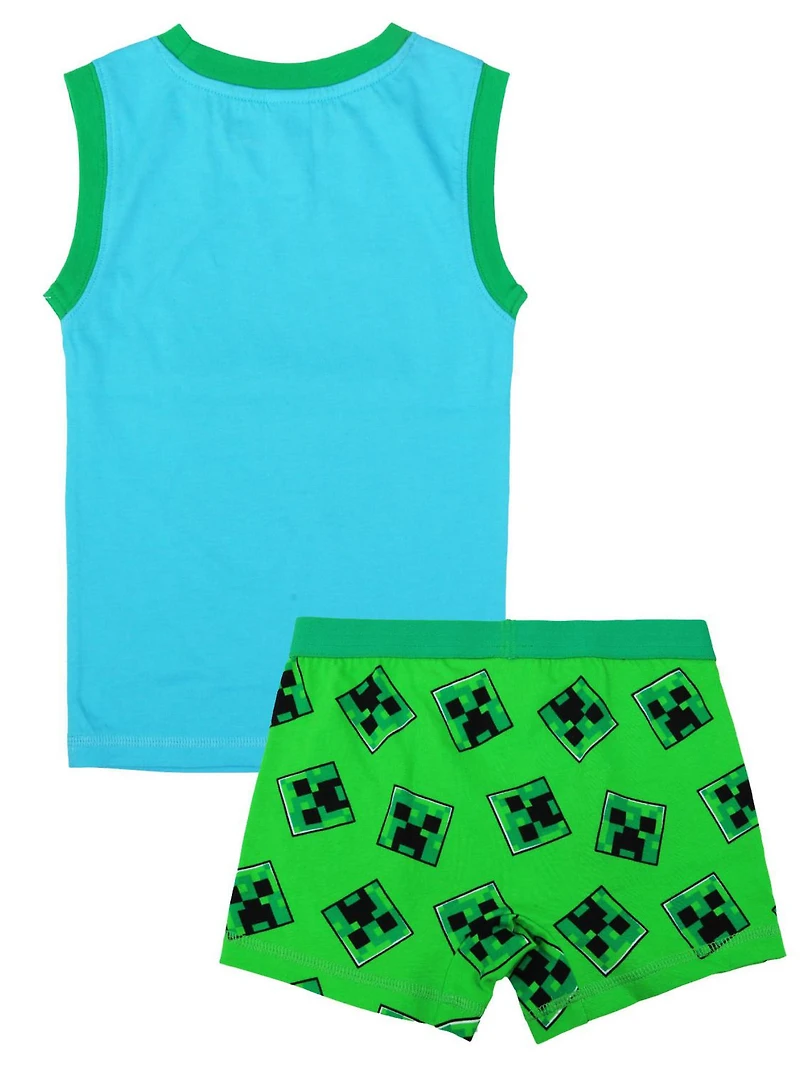 Minecraft two piece pajama set for boys