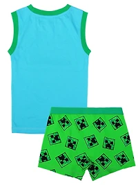 Minecraft two piece pajama set for boys