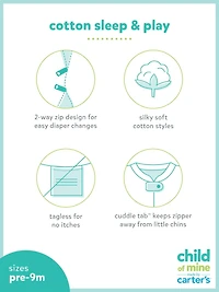 Child of Mine Infant Boy Sleep n Play Chameleon