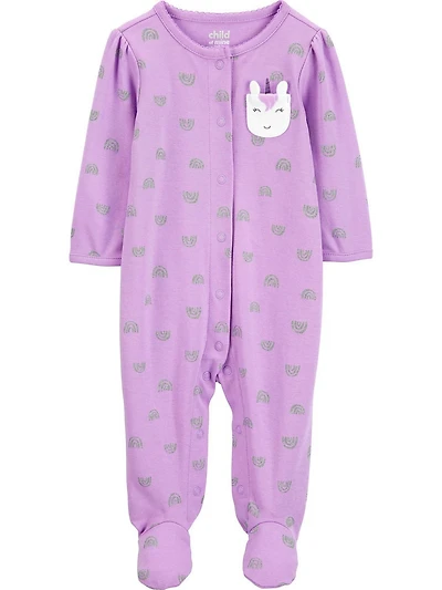 Child of Mine Infant Girl Sleep N Play Unicorn