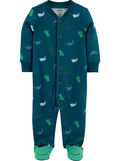 Child of Mine Infant Boy Sleep n Play Chameleon
