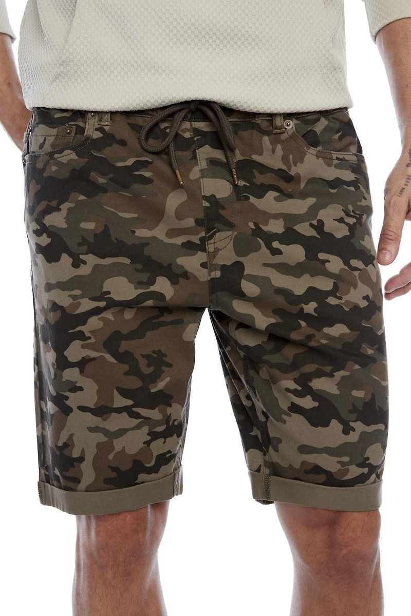 Jeaniologie ™Men's 5-pocket Pull-on Short - Camo