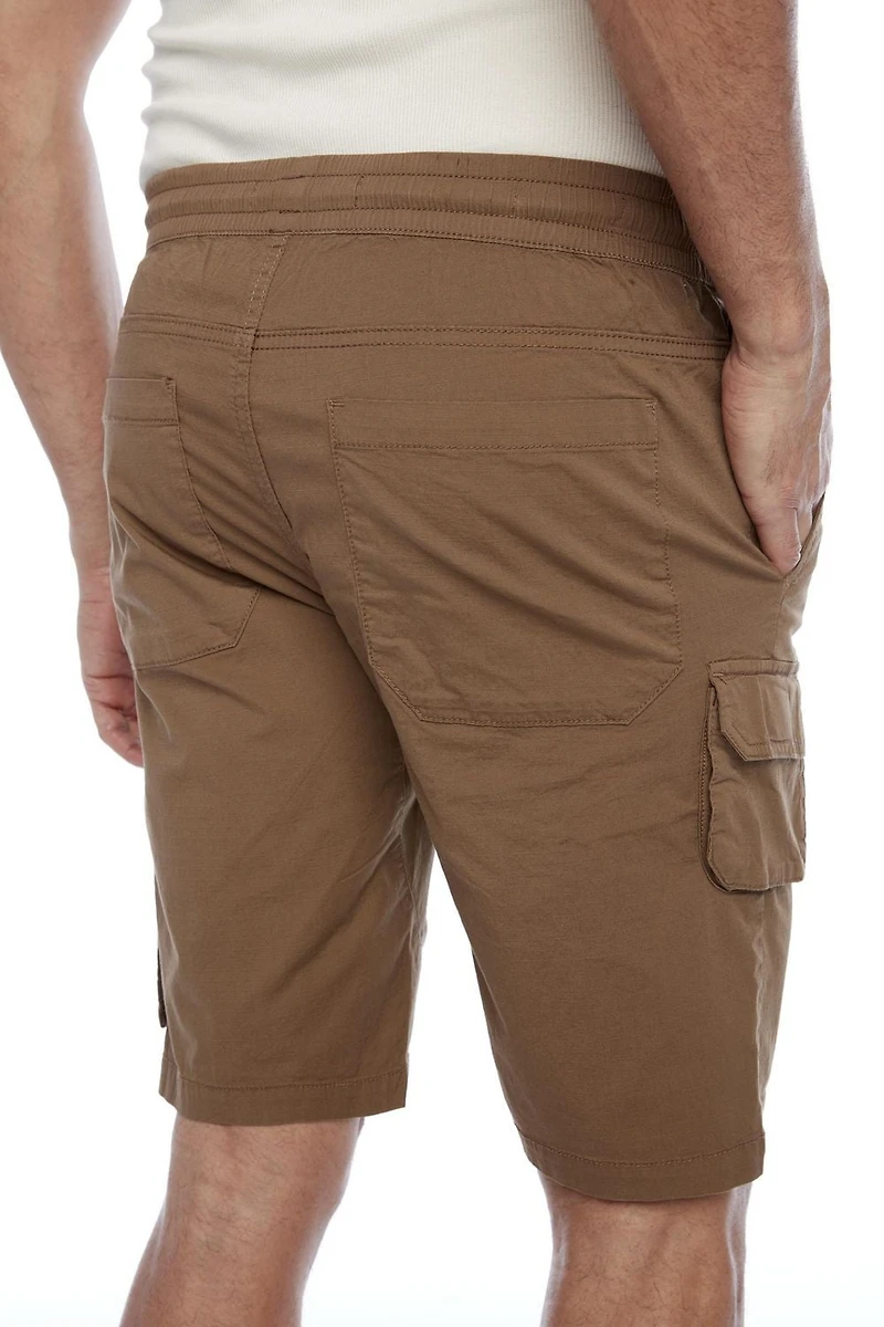 Jeaniologie ™ Mens Shorts With bellowed Cargo pockets - Tobacco