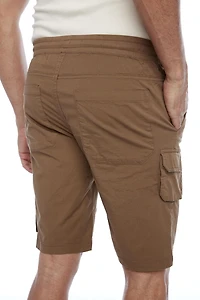 Jeaniologie ™ Mens Shorts With bellowed Cargo pockets - Tobacco