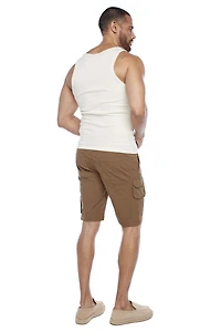 Jeaniologie ™ Mens Shorts With bellowed Cargo pockets - Tobacco