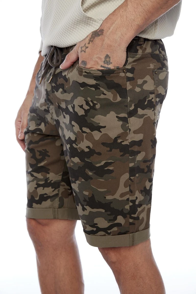 Jeaniologie ™Men's 5-pocket Pull-on Short - Camo