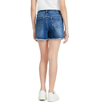 Justice Girls' Sequin Mini Mom Short