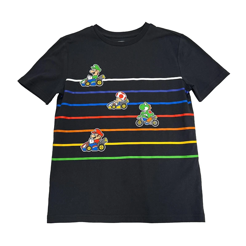 Mario Kart Amis T-Shirt Manche Courte