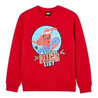 Chandail de Noël avec motif lumineux Spider-Man Marvel pour garçons