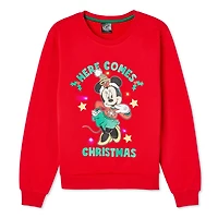 Disney Girls' Minnie Mouse Light Up Fleece Popover