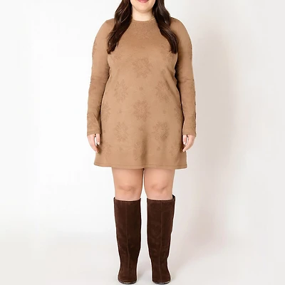 Devoted robe-pull à manches longues et motifs