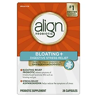 Align Probiotic, Bloating + Digestive Stress Relief, Probiotic for Women and Men with Ashwagandha, Probiotic for Gut Health, Helps Relieve Symptoms of Irritable Bowel Syndrome (IBS) such as Bloating, Gas, and Abdominal Discomfort, 28 Capsules, 28CT