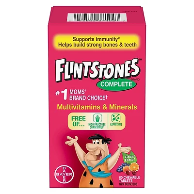 Flintstones Complete Multivitamins Chewable Tablets, 80 Chewable Tablets
