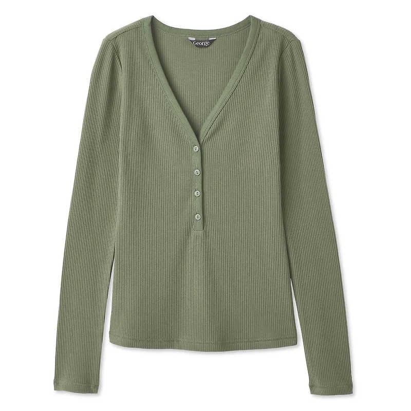T-shirt henley George pour femmes