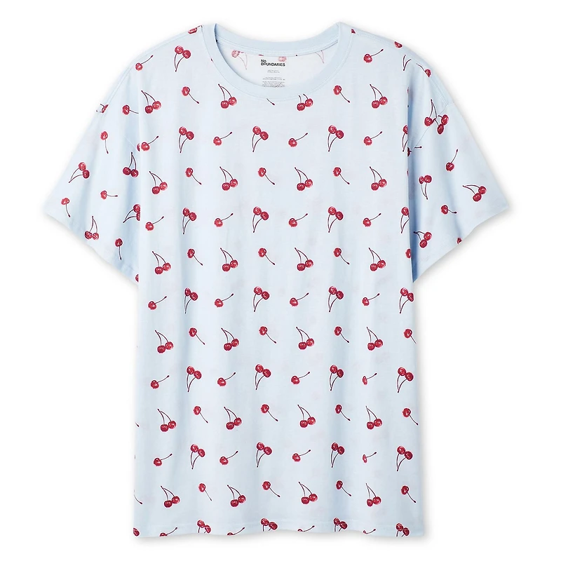 No Boundaries Women's Short-Sleeve Sleep T-Shirt