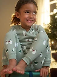 Carter's Child of Mine Toddler Neutral Snowman 2-Piece Pajama Set Sizes 12M-5T, 12 Months - 5T
