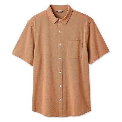 George Men's Knit Button-Up Shirt