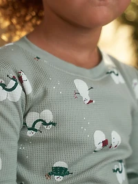Carter's Child of Mine Toddler Neutral Snowman 2-Piece Pajama Set Sizes 12M-5T, 12 Months - 5T