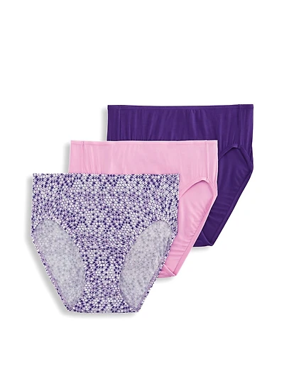 Jockey Essentials Women's Supersoft French Cut Panties - 3 pack
