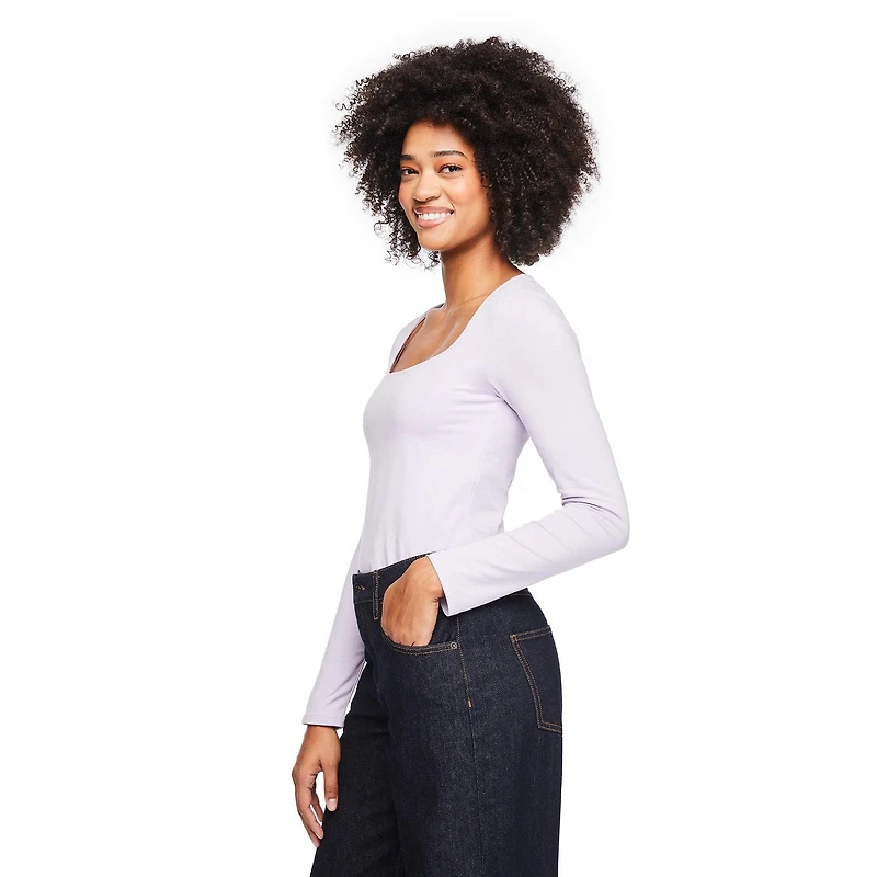 George Women's Long-Sleeve Scoop-Neck T-Shirt