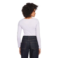 George Women's Long-Sleeve Scoop-Neck T-Shirt