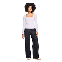 George Women's Long-Sleeve Scoop-Neck T-Shirt