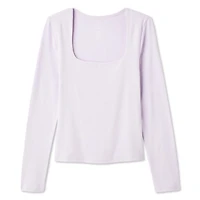 T-shirt à manches longues et encolure dégagée George pour femmes