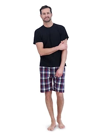 Hanes - Short Sleep Jam tissé extensible pour hommes, paquet de 2