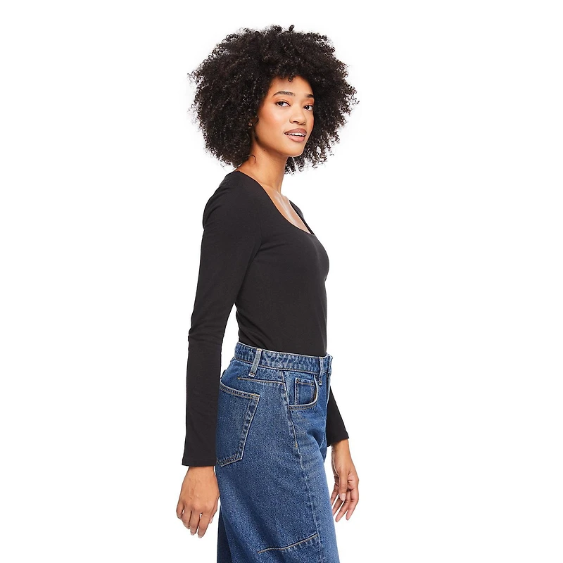 George Women's Long-Sleeve Scoop-Neck T-Shirt