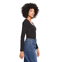 George Women's Long-Sleeve Scoop-Neck T-Shirt