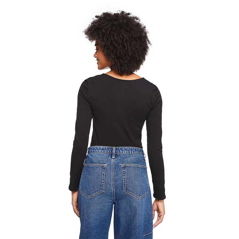 George Women's Long-Sleeve Scoop-Neck T-Shirt