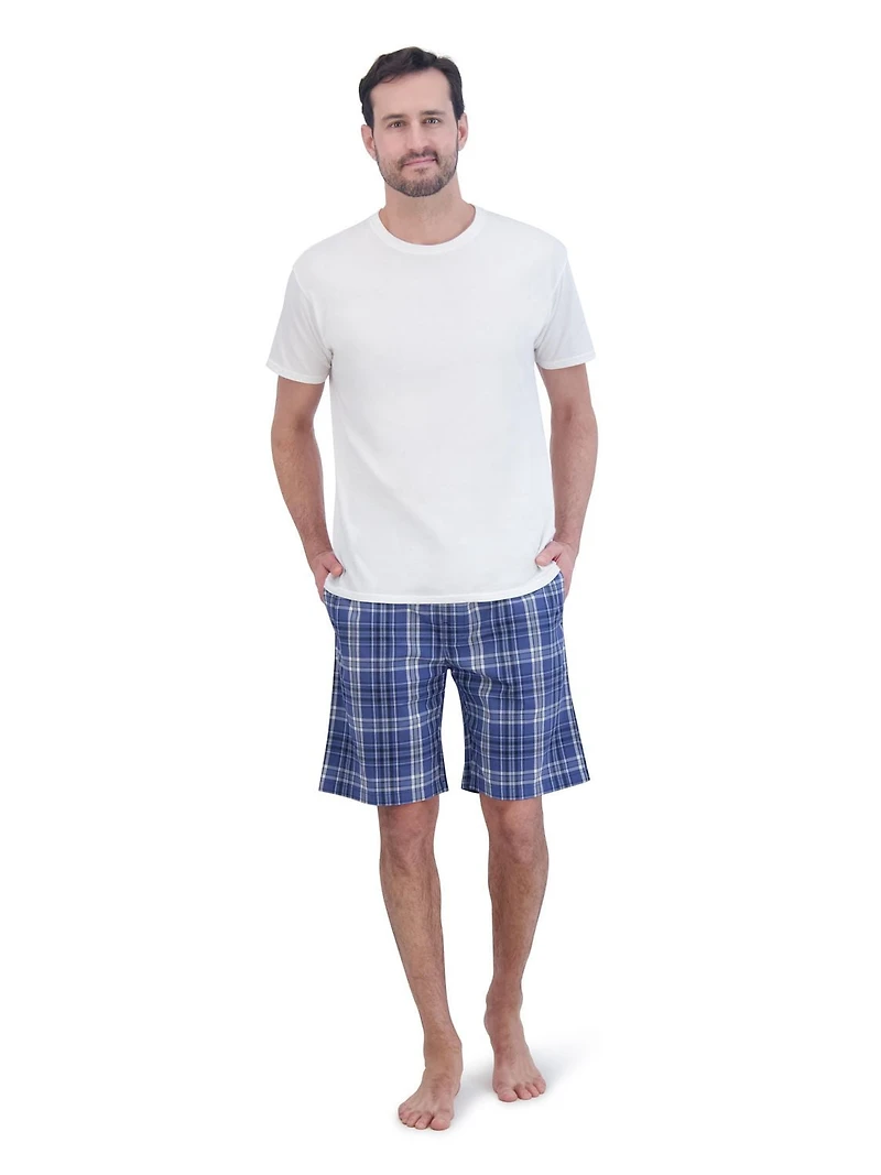 Hanes - Short Sleep Jam tissé extensible pour hommes, paquet de 2